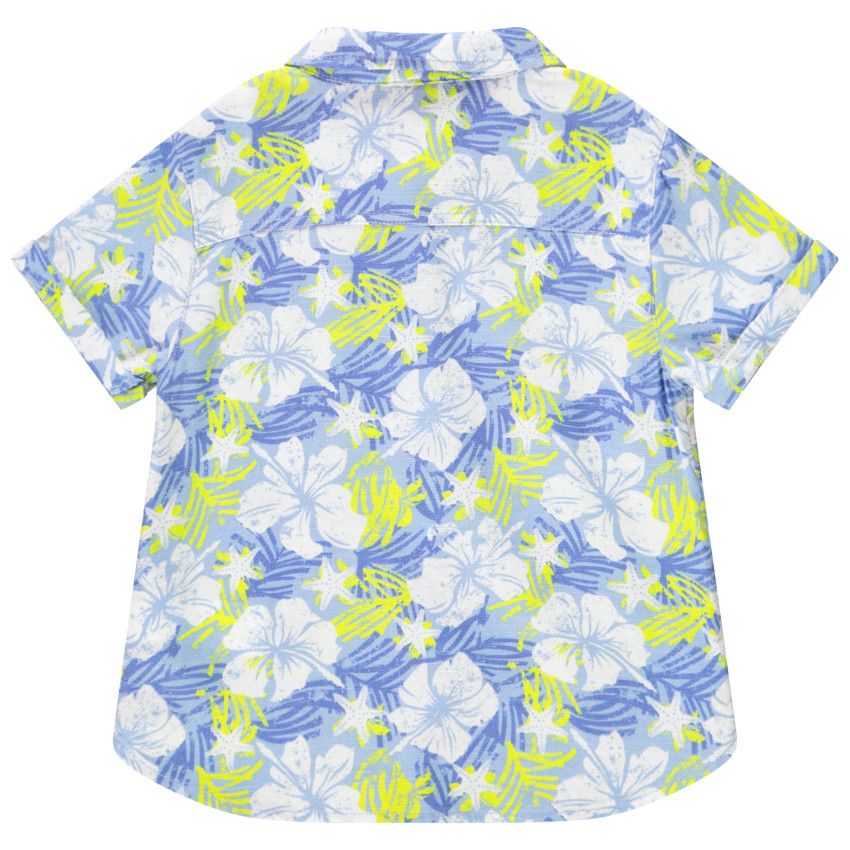 Chemise manches courtes imprimé fleuri pour bébé garçon 