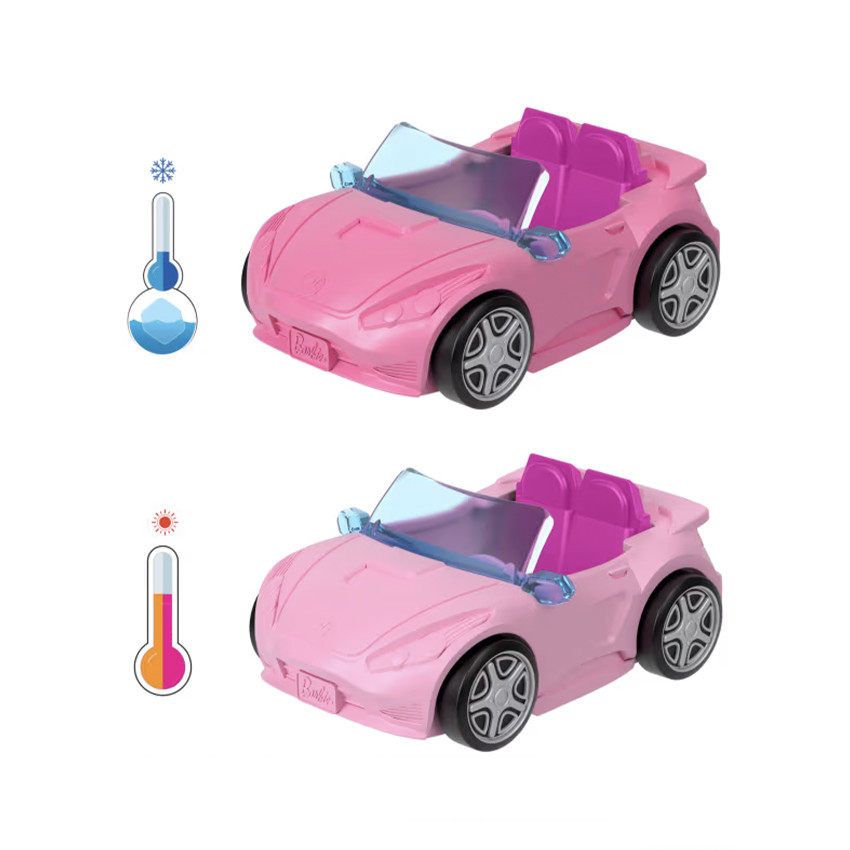 Mini voiture décapotable color change Mini-Barbieland avec figurine