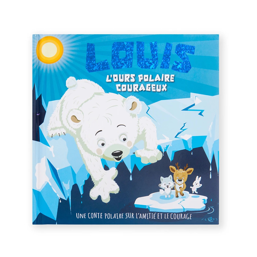 Livre personnalisé Louis l'ours polaire courageux 
