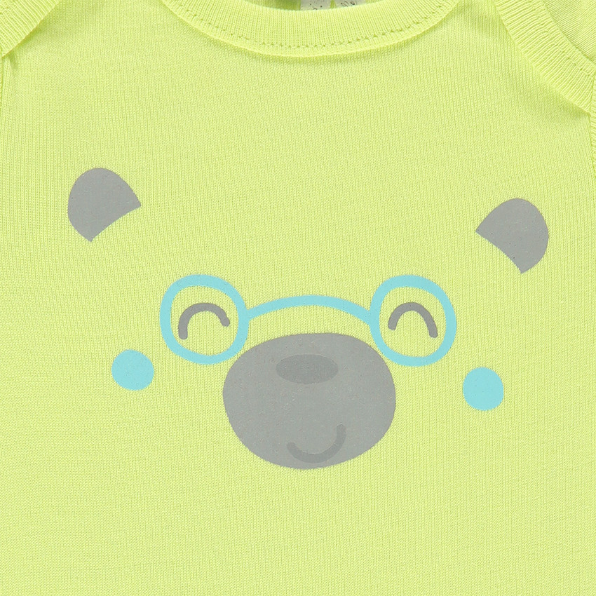 Lot de 3 bodies manches courtes assortis avec print fantaisie 