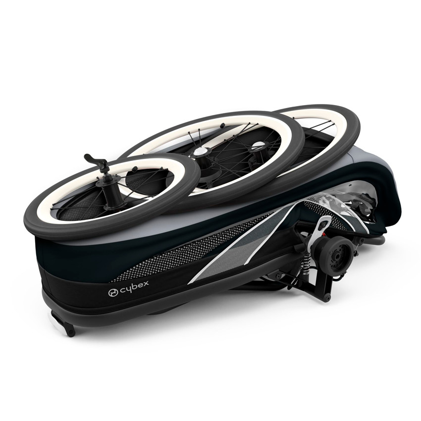 Châssis poussette sport Zeno - Black 