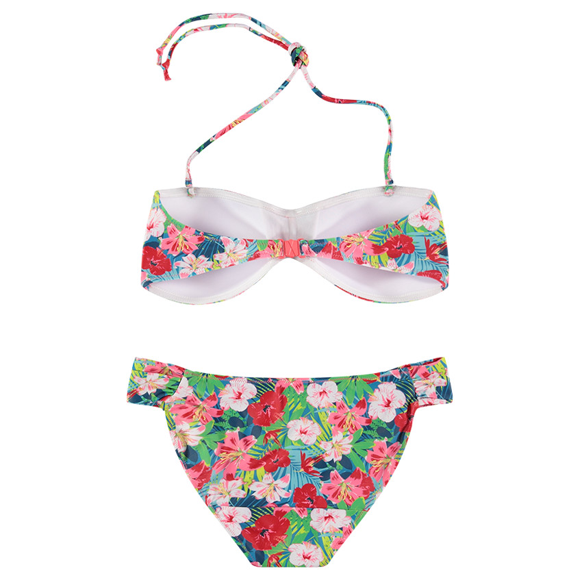 Maillot de bain de grossesse 2 pièces avec imprimé fleurs all-over 