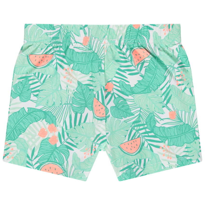 Pyjama en coton bio à imprimé tropical 