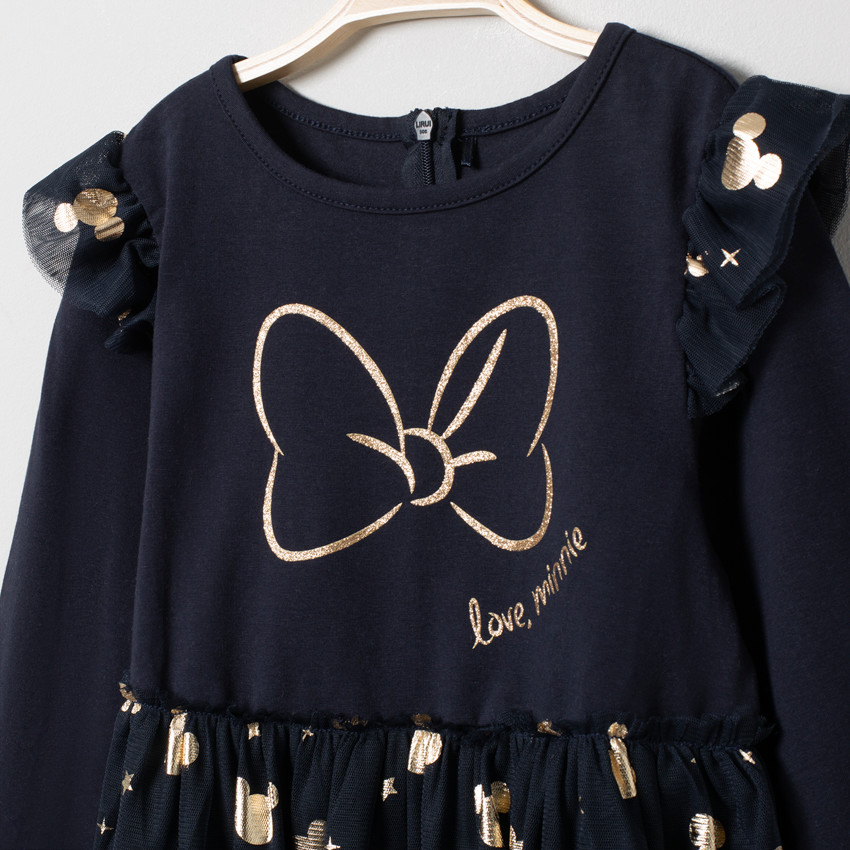 Robe manches longues effet 2 en 1 à imprimé Mickey Disney Main Robe manches longues effet 2 en 1 à imprimé Mickey Disney