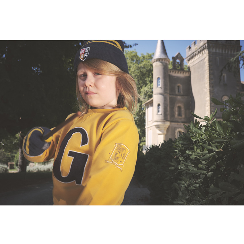 Bonnet en tricot à badge brodé Harry Potter 