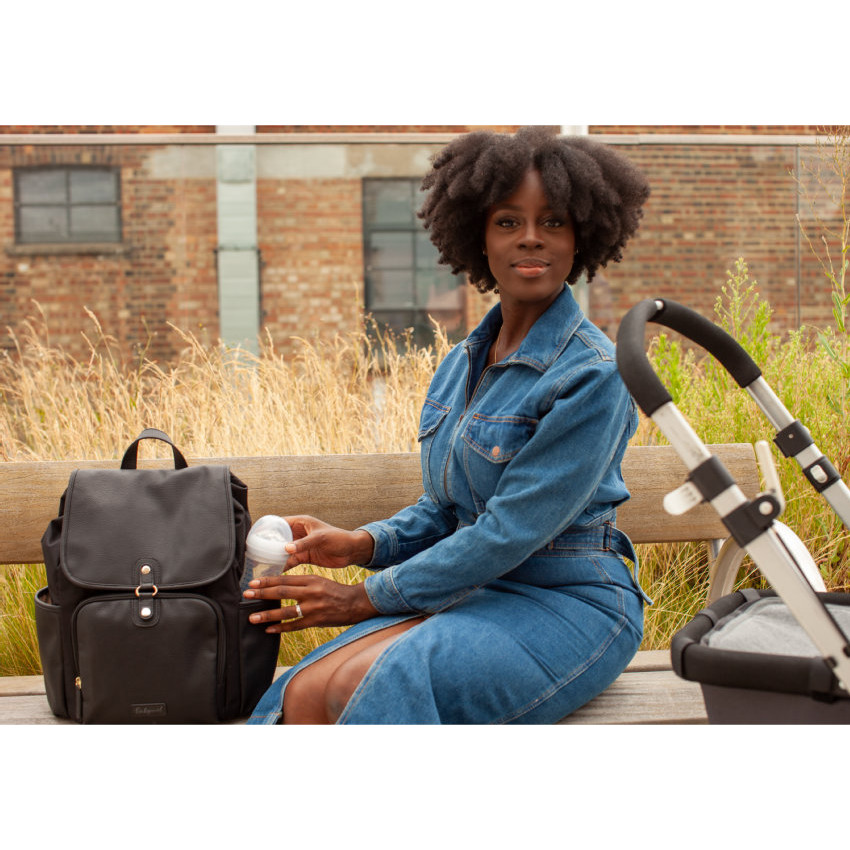 Sac à langer Freddie Vegan - Leather black 