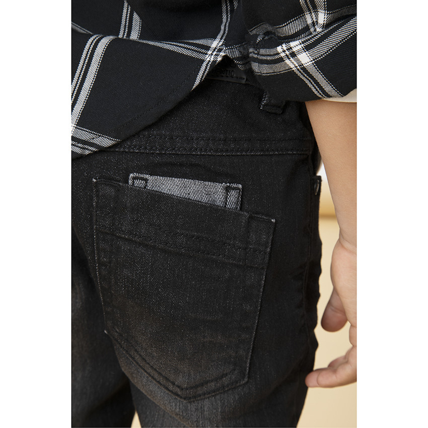 Jean slim effet délavé pour garçon 