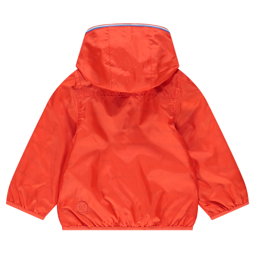 Coupe-vent en nylon avec doublure rayée et poches à scratch 