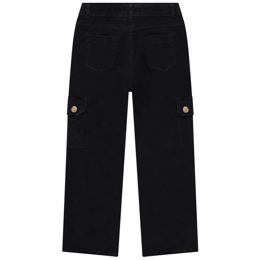 Pantalon cargo en sergé pour fille 