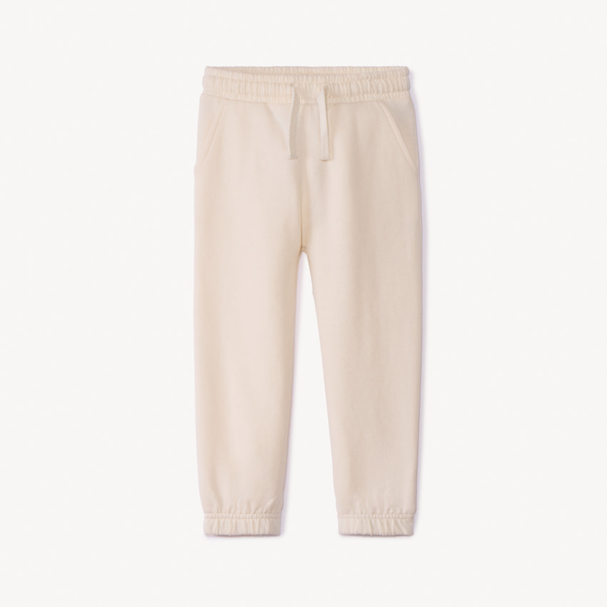 Pantalon de jogging uni en molleton pour bébé fille