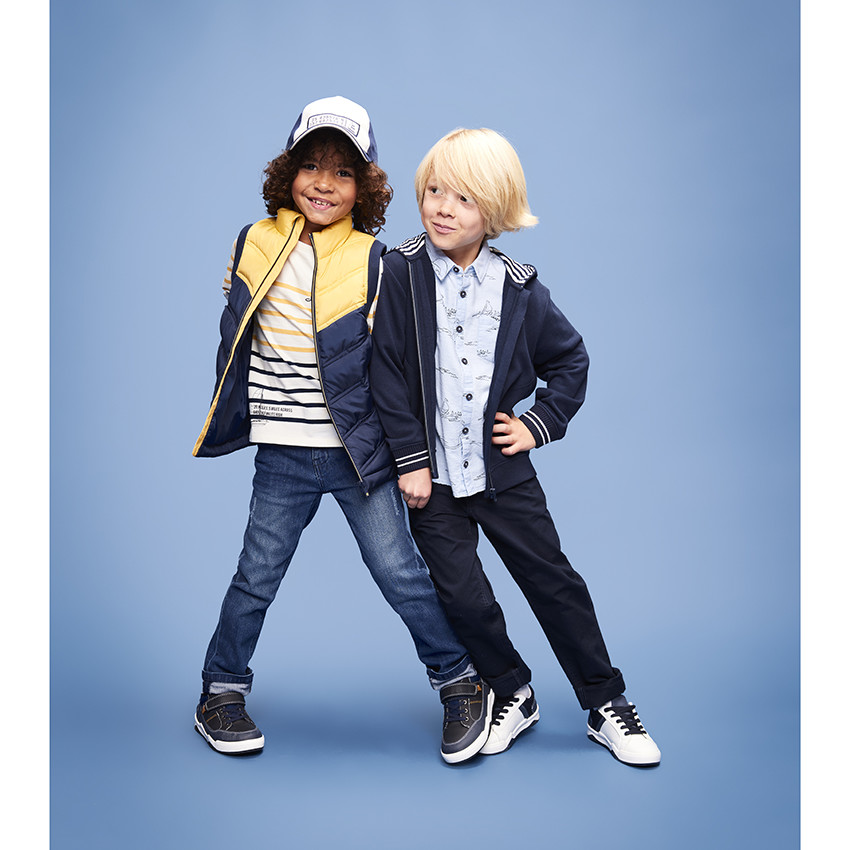 Jean straight fit en denim effet used pour garçon 