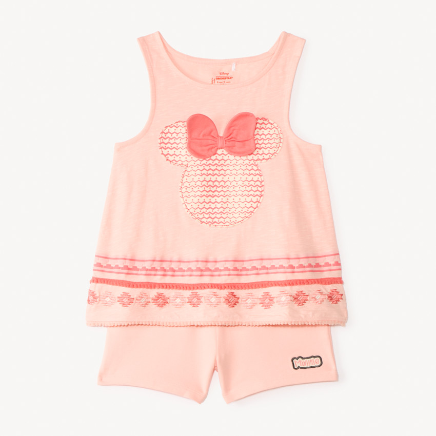 Ensemble 2 pièces débardeur + short Minnie Disney pour fille 