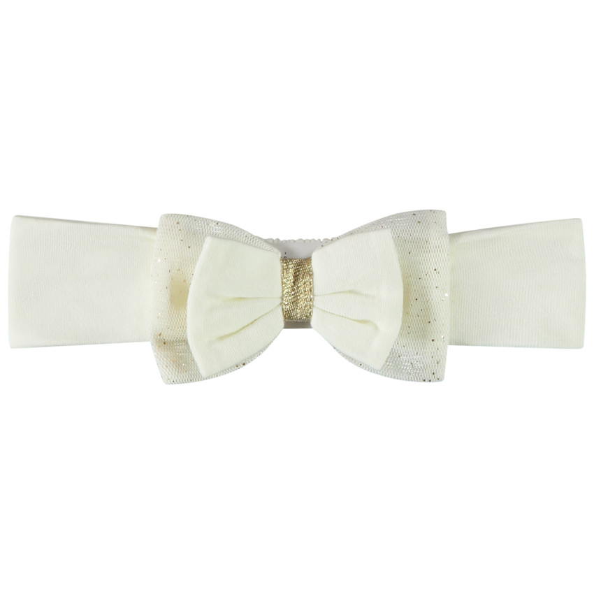 Bandeau à nœud en tulle pailleté pour bébé fille 