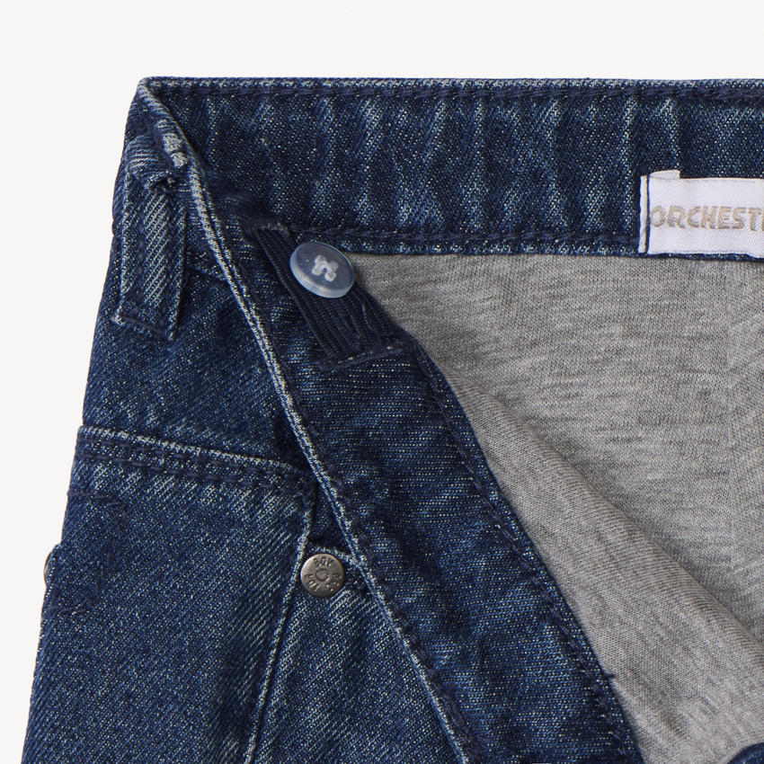 Jean droit uni pour garçon 