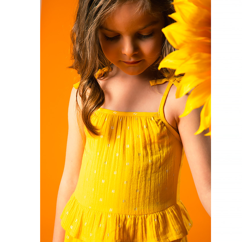 Robe double gaze sale fille