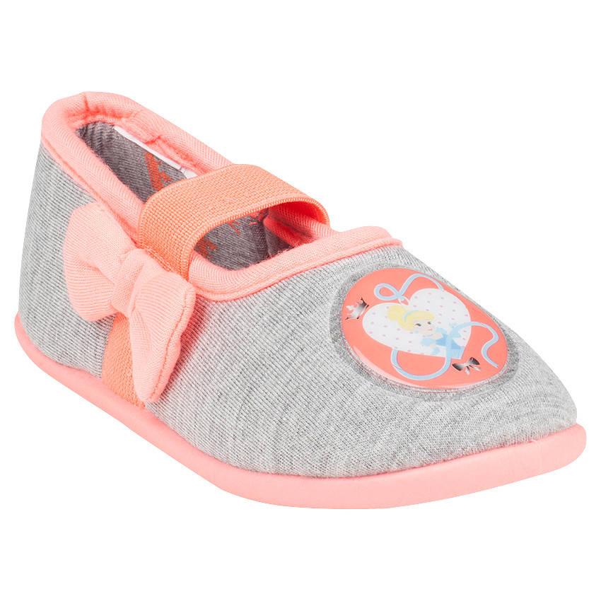 Chaussons babies à élastique avec nœud et patch Disney Cendrillon 