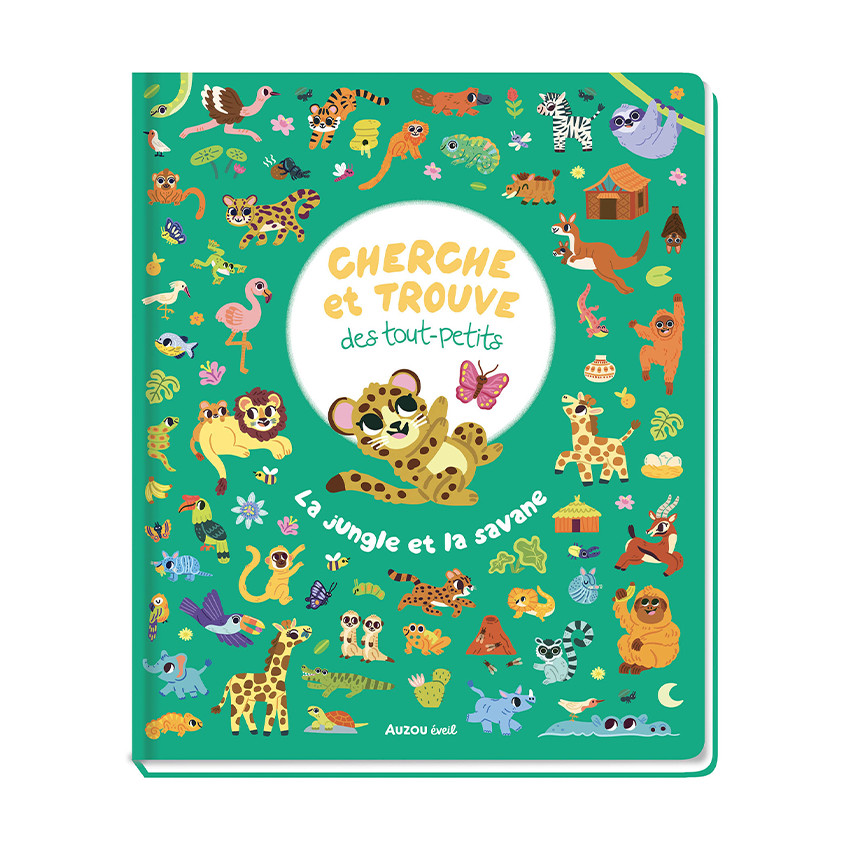 Livre "Cherche et trouve des tout-petits - La jungle et la savane" 