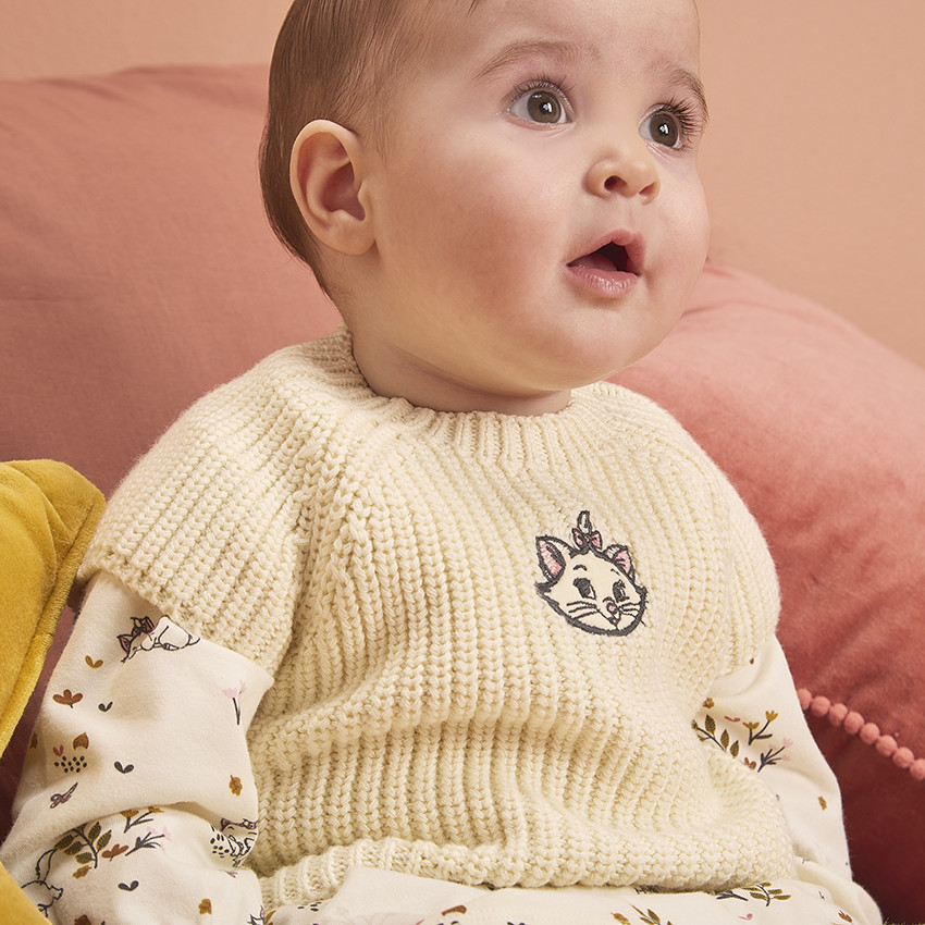 Ensemble 3 pièces avec robe imprimée Marie Disney pour bébé fille 