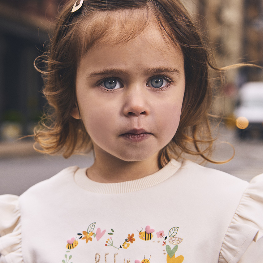 Ensemble jogging à sweat brodé pour bébé fille 
