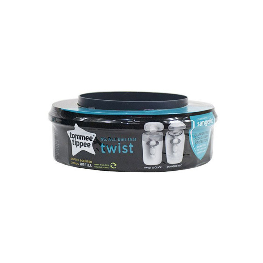 Starter pack poubelle à couches TOMMEE TIPPEE Twist & Click + 6