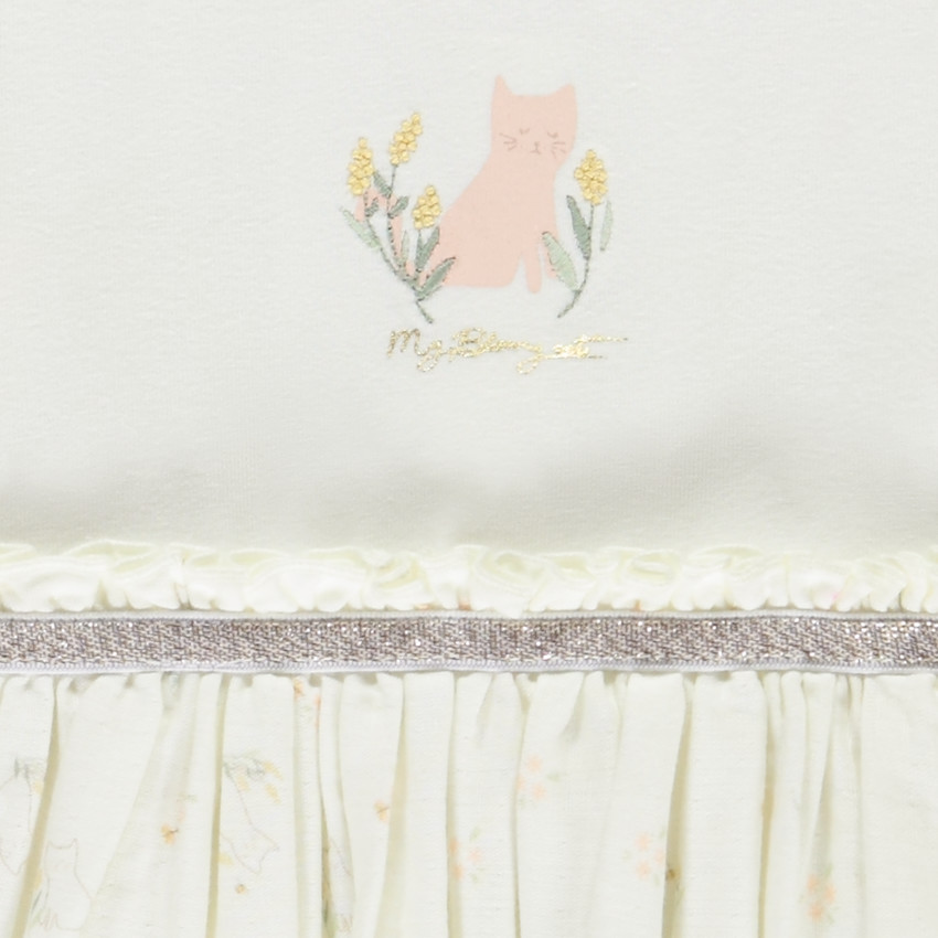 Robe body manches longues effet 2 en 1 pour bébé fille 