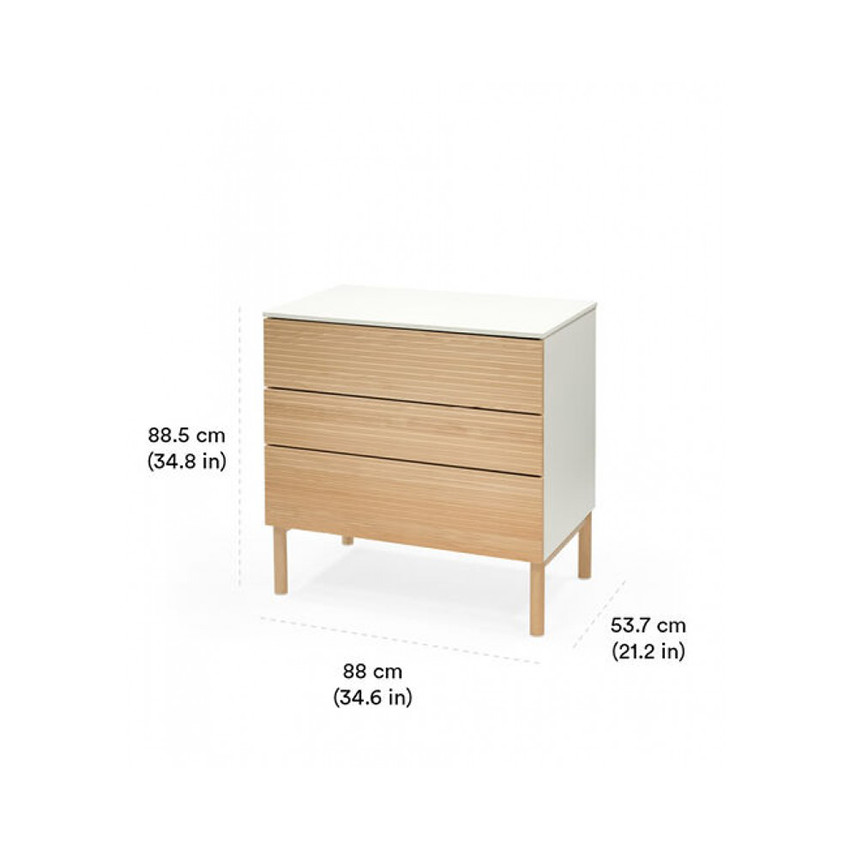 COMMODE SLEEPI NATURAL 1/2 