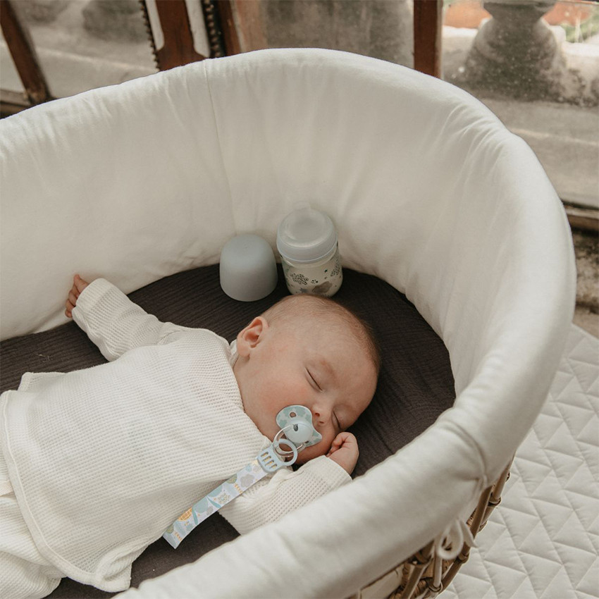 Attache-sucette ruban Dreams bleu 