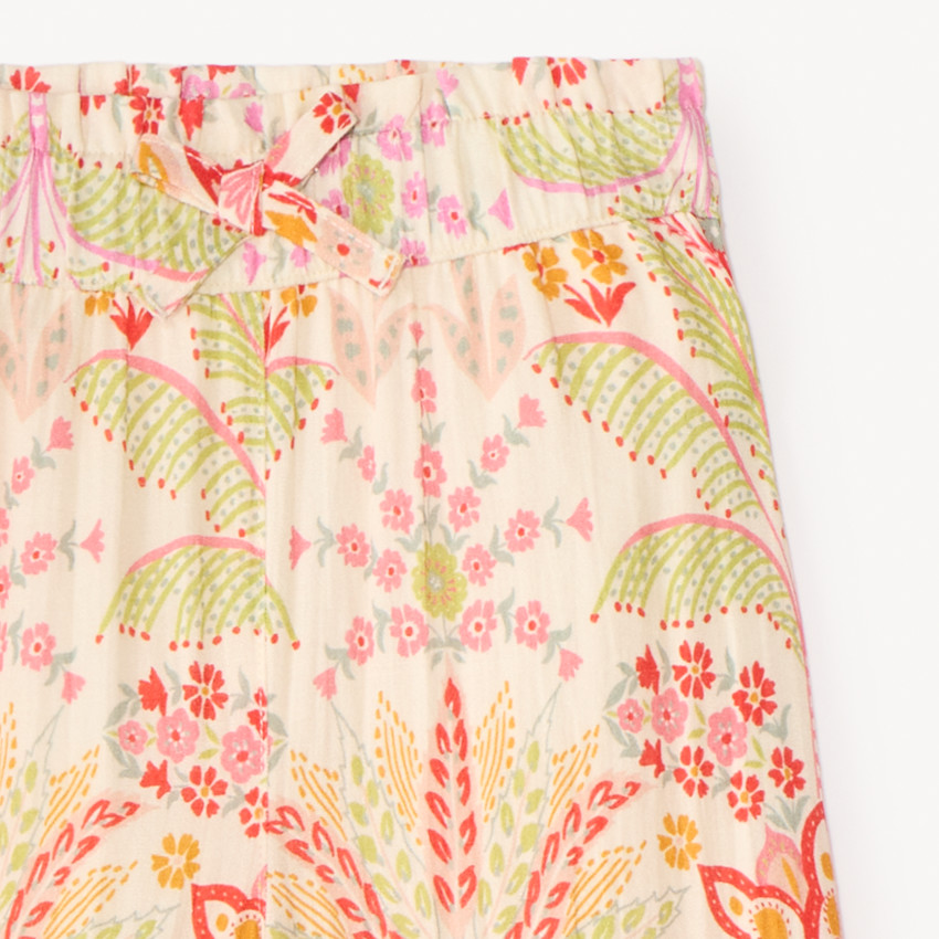 Pantalon fluide imprimé fantaisie pour fille 