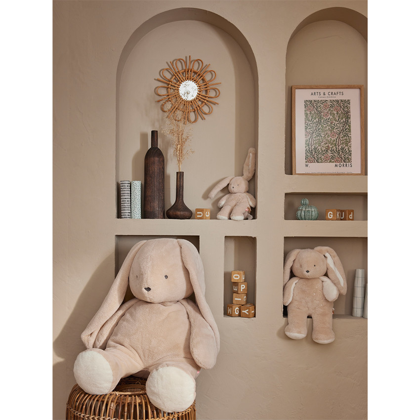 Peluche Large B&M 80cm Lapin Moka 