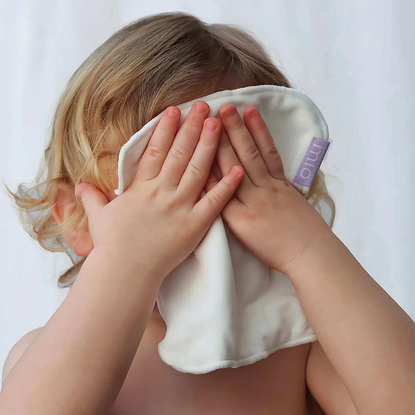 Lot de 10 lingettes bébé lavables double face 