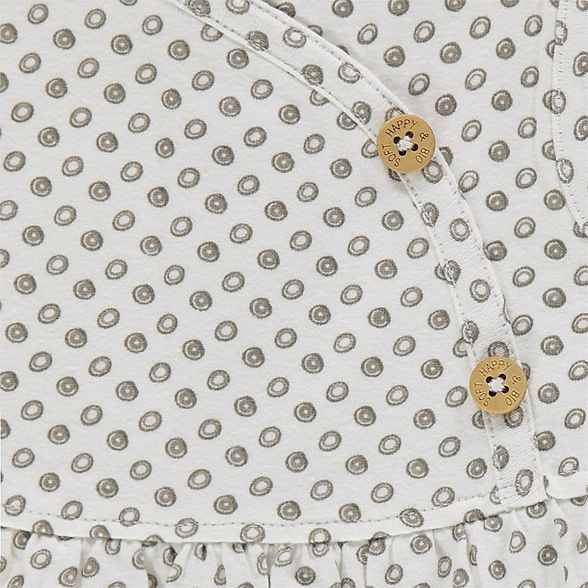 Ensemble naissance robe et legging en coton pour bébé fille 