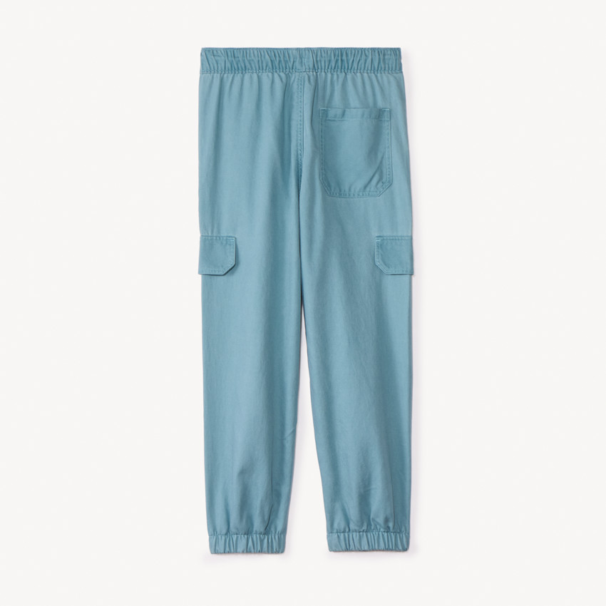 Pantalon jogger en twill uni garçon 
