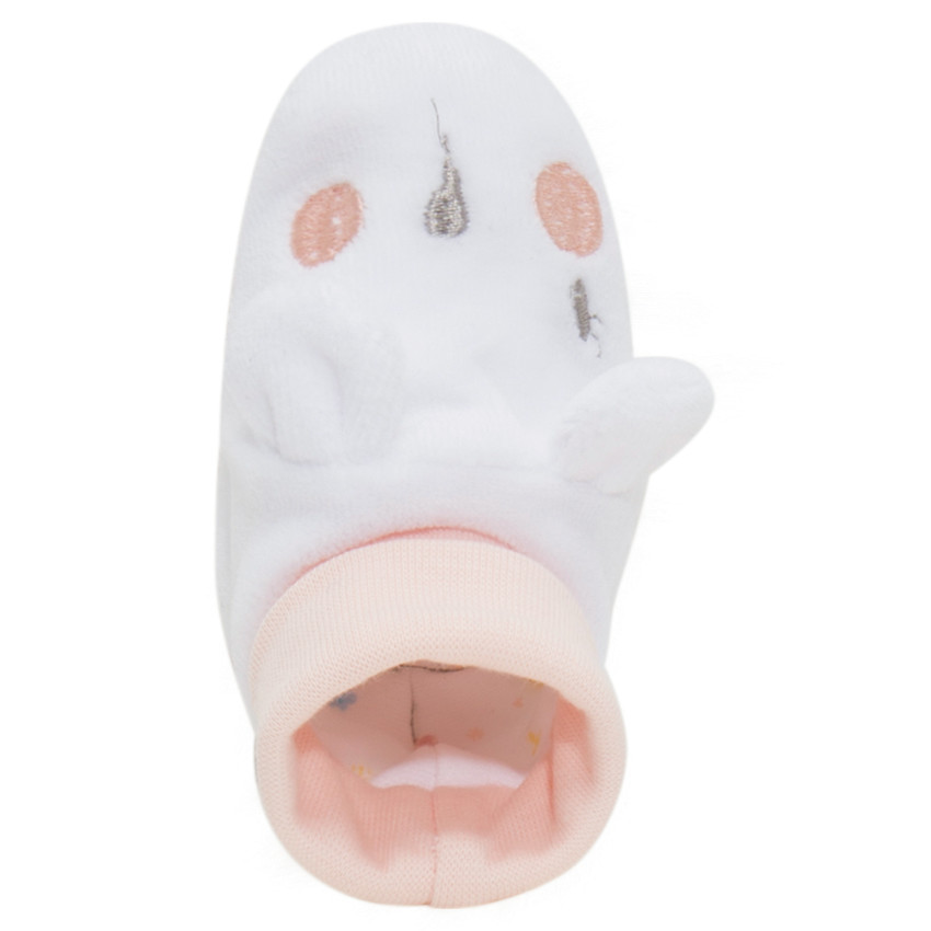 Chaussons en velours en forme de koala avec oreilles en relief 