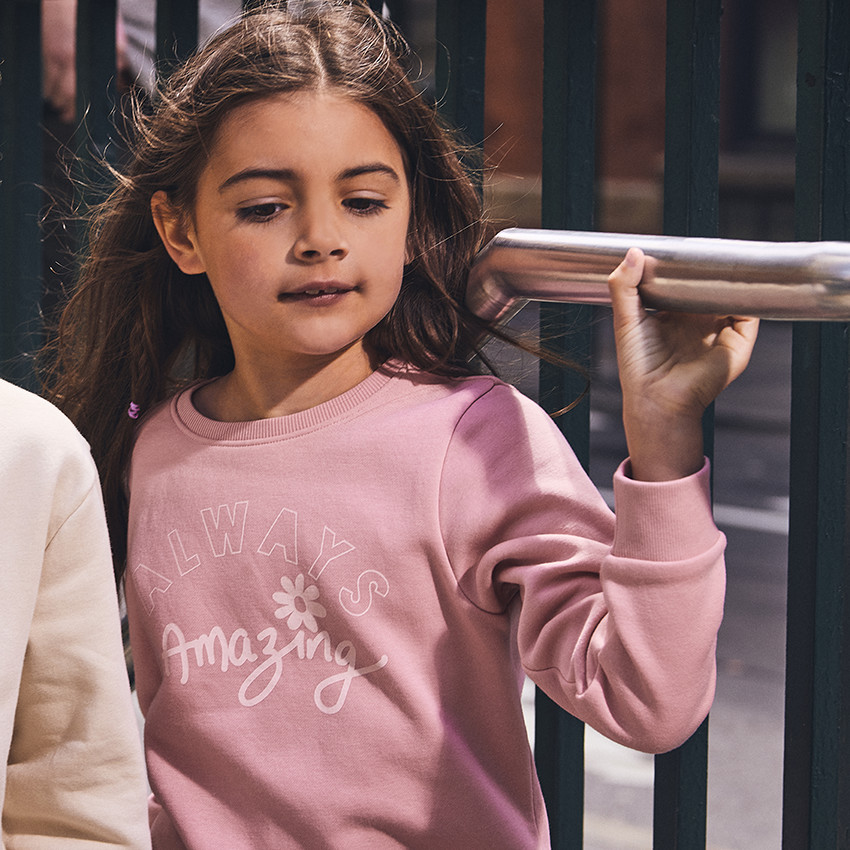 Ensemble jogging molleton print fantaisie pour fille 