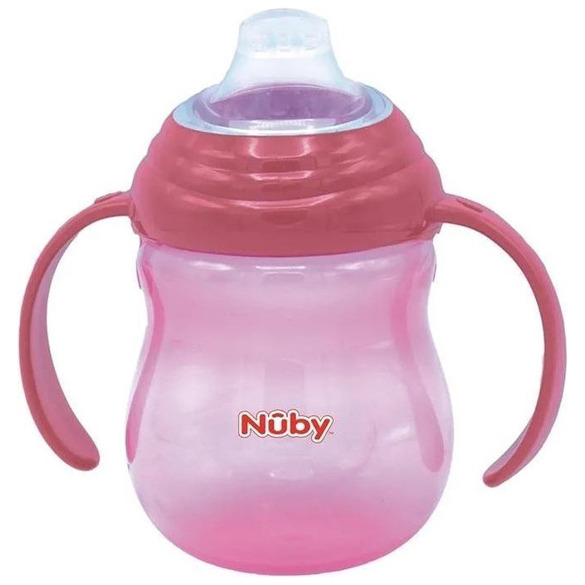 Gobelet anti-goutte avec anses 270 ml 6+ mois - Rose 