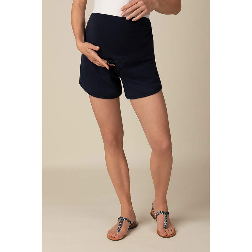 Short de grossesse en molleton avec lurex uni