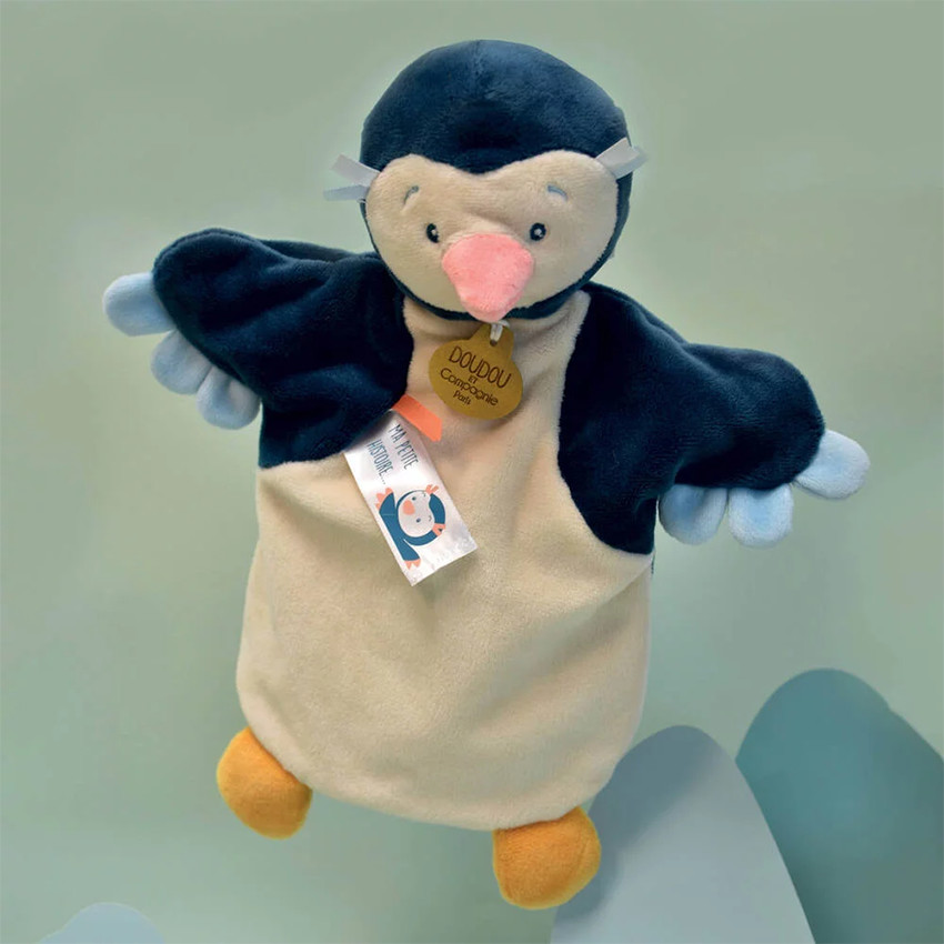 Marionnette à main pingouin 