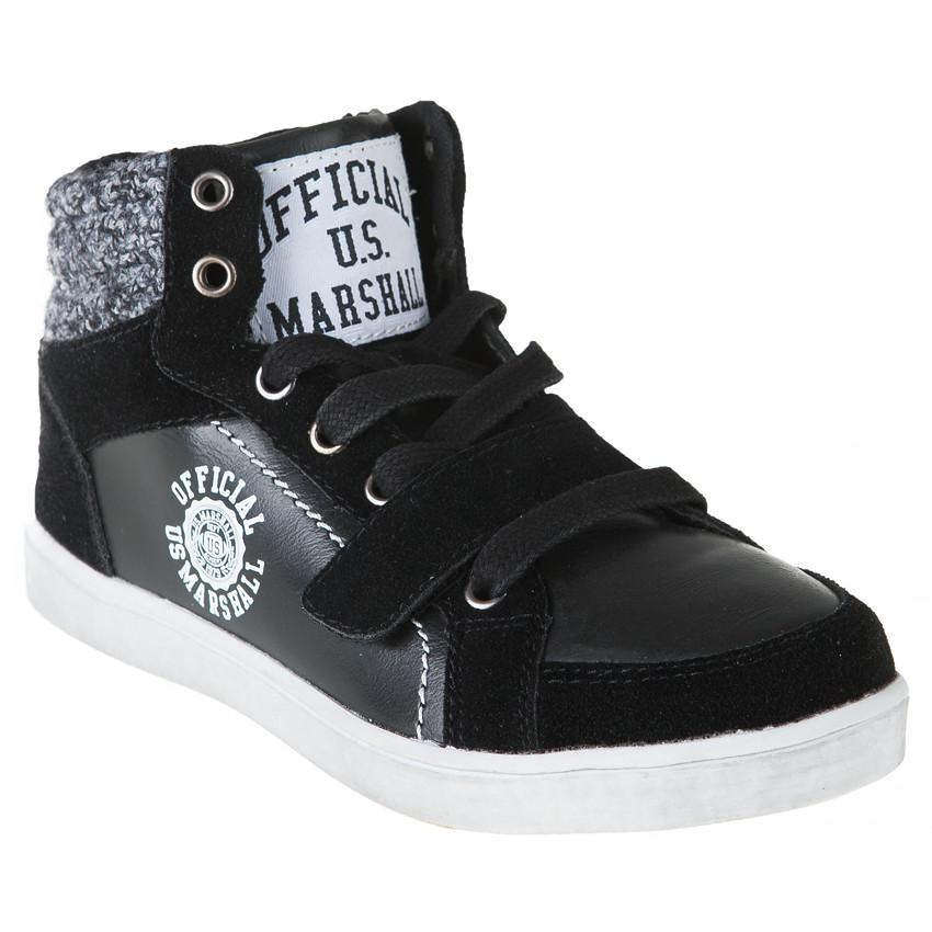 Baskets montantes à scratch et zip US Marshall du 36 au 38 