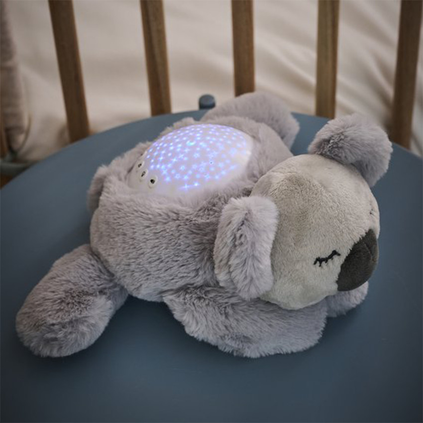 Peluche veilleuse projecteur Koala Gris 