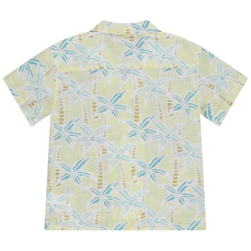 Chemise à manches courtes imprimée palmiers pour garçon 