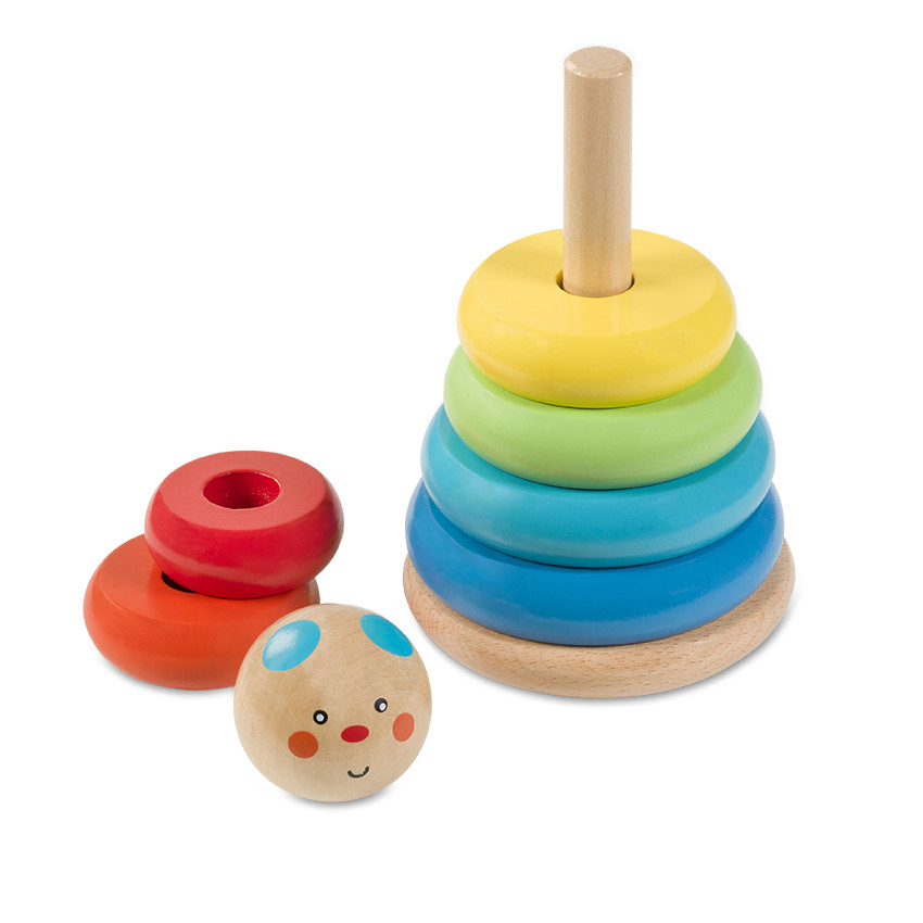 Tour d'éveil en bois Nounours - Multicolore 