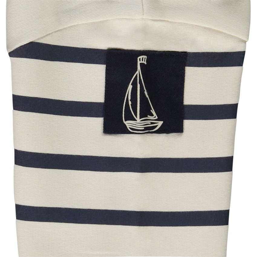 Sweat oversize esprit marinière pour enfant 