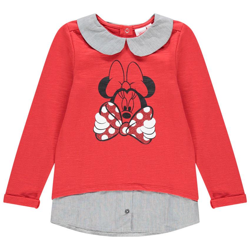 Sweat effet 2 en 1 print Minnie Disney pour enfant fille 