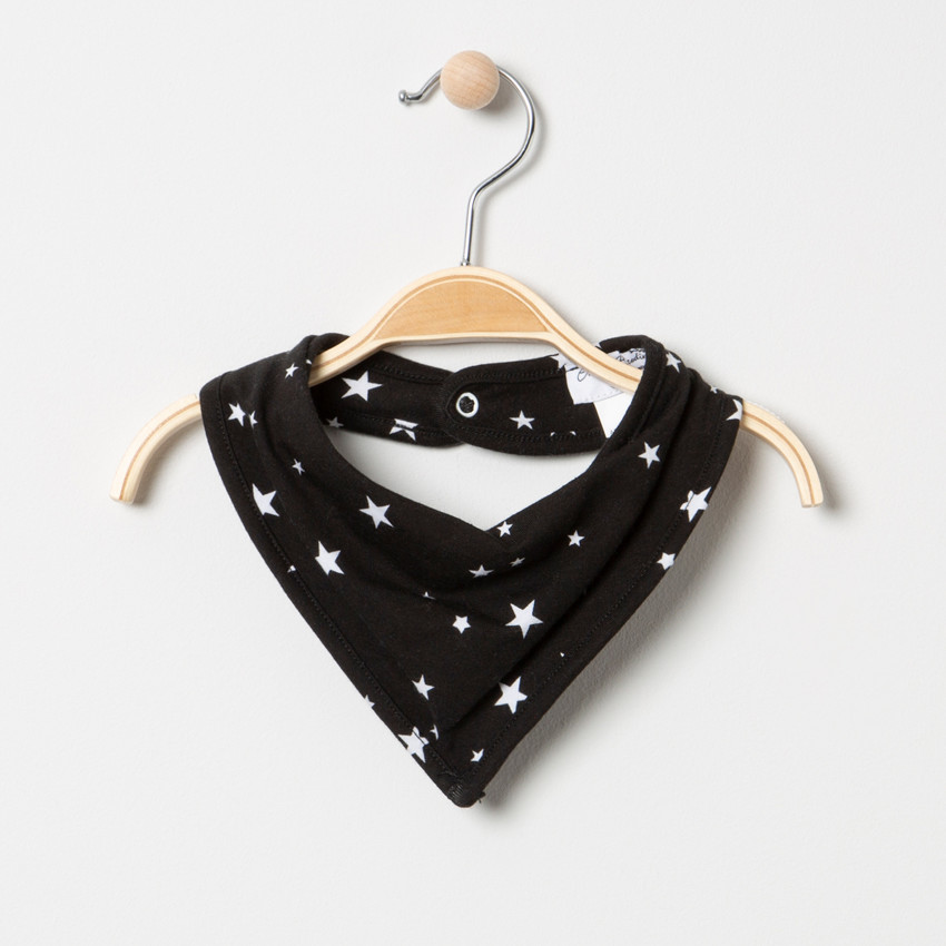 Bavoir bandana imprimé étoiles all-over 