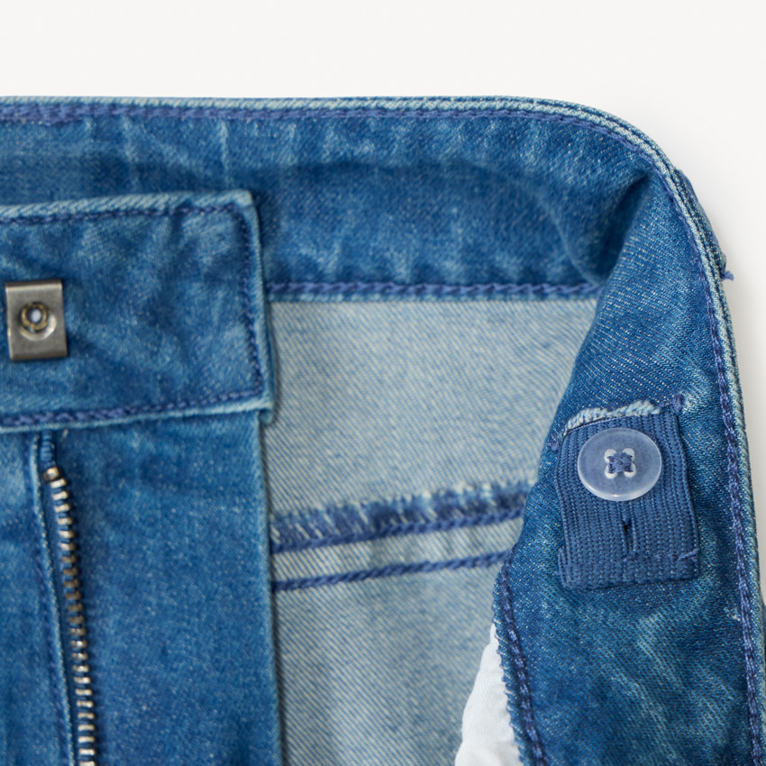 Jean large en denim avec poches style cargo pour garçon  