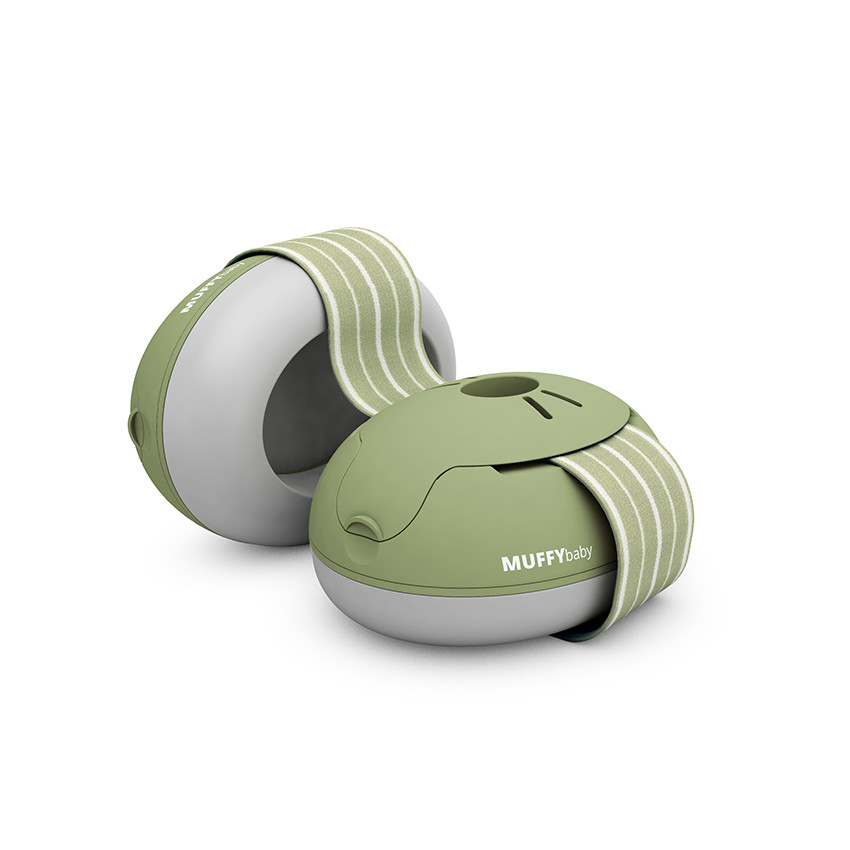 Alpine - Casque anti-bruit pour bébé Muffy vert olive - Vert