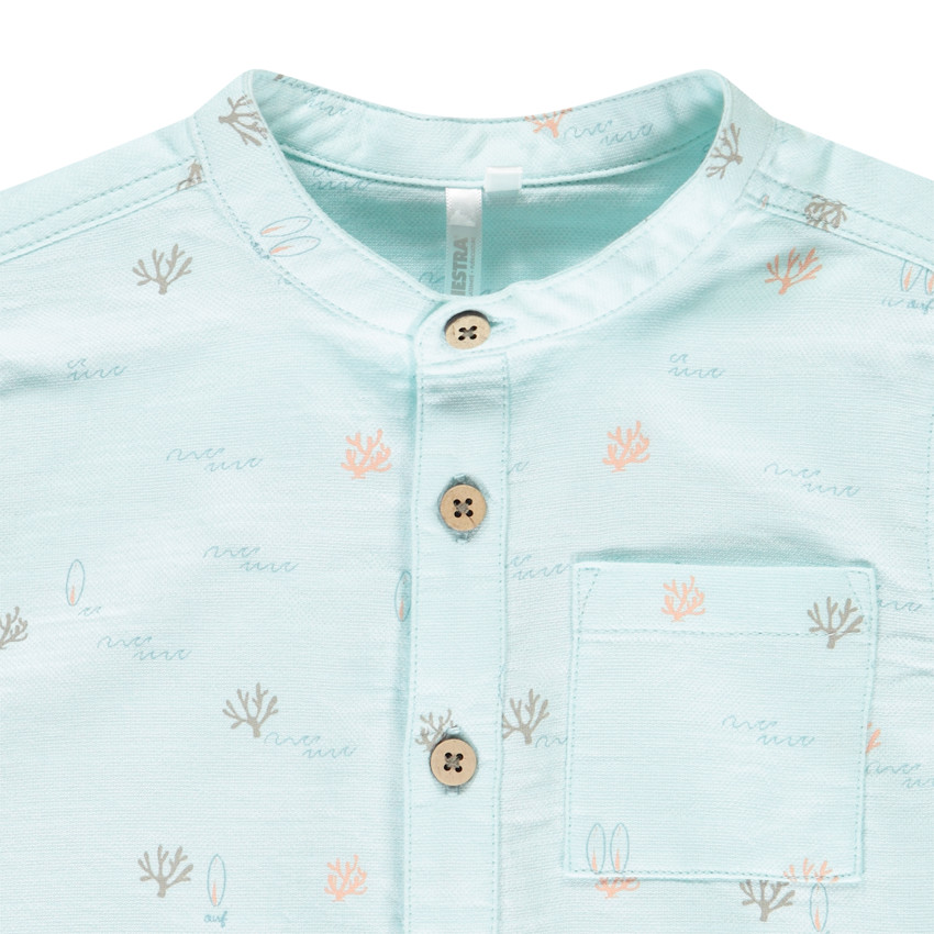 Chemise manches courtes imprimé coraux/surf pour bébé garçon 