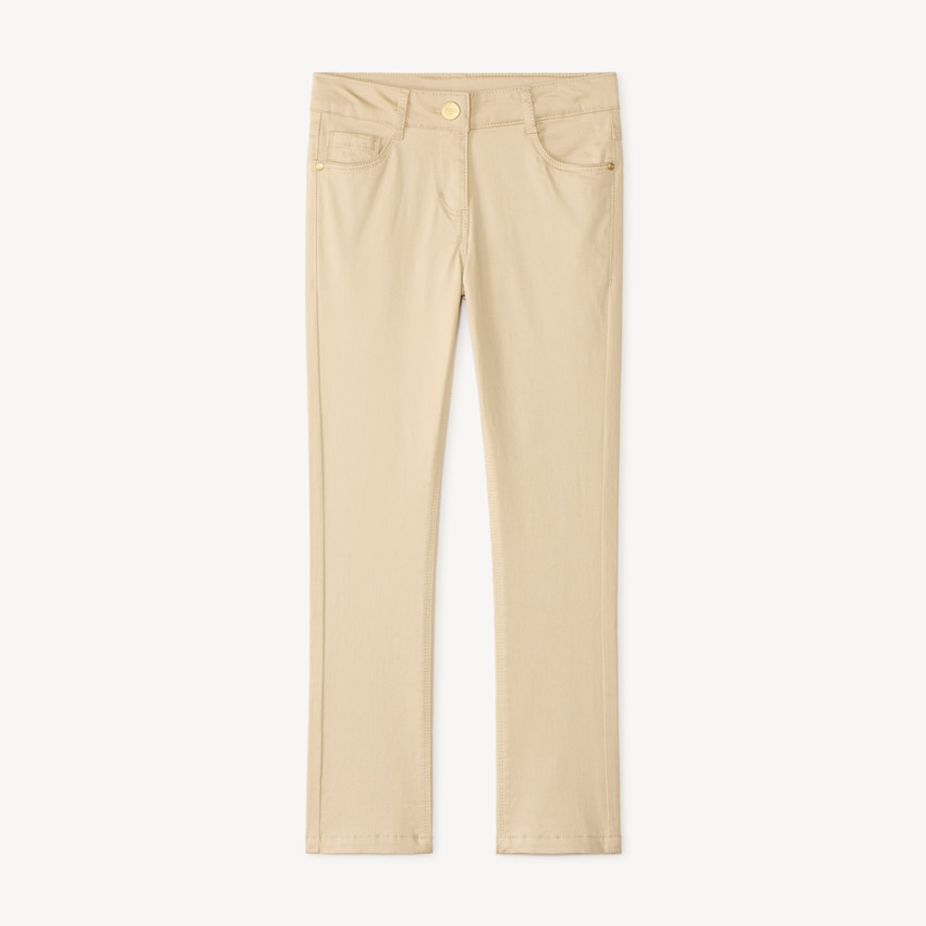 Pantalon slim uni pour fille