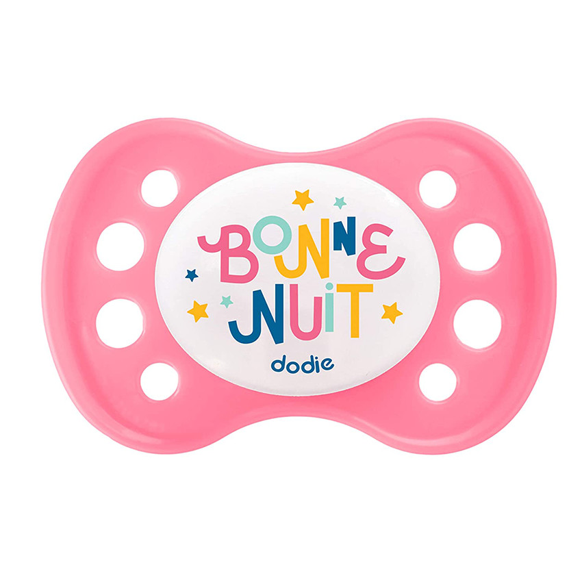 Sucette en silicone Nuit 0-6 mois - Etoiles/Ours 