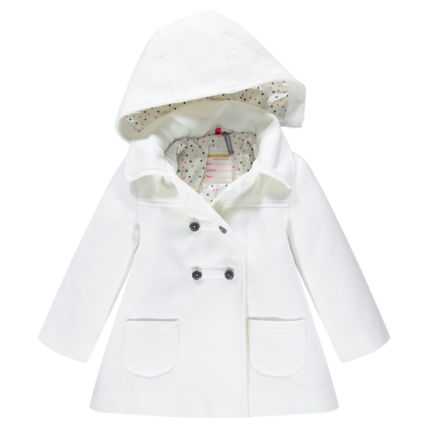 Manteau effet laineux à capuche amovible et doublure satin 